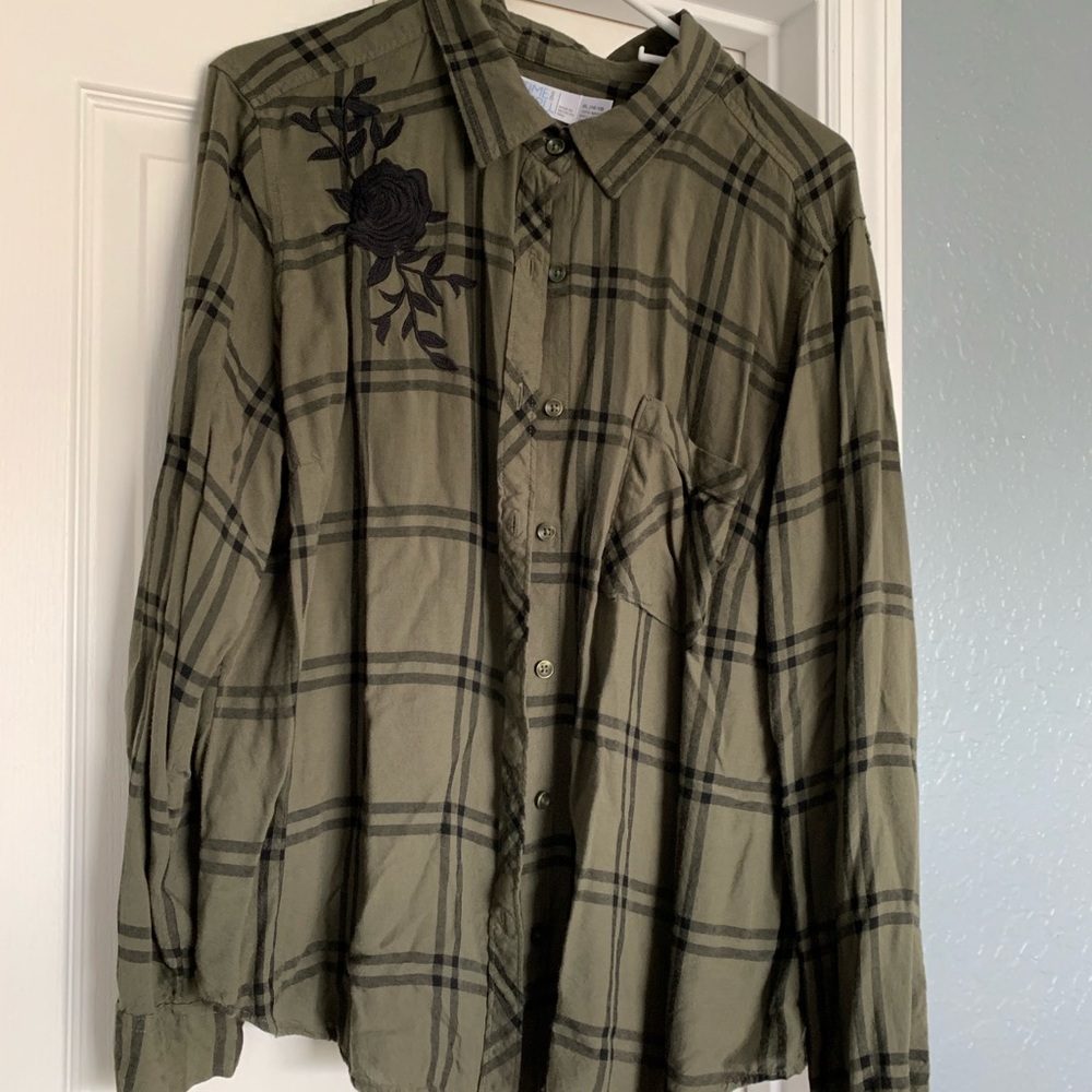 Green Flannel Shirt